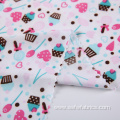 Cute Ice Cream Pattern Polyester Jersey Fabric